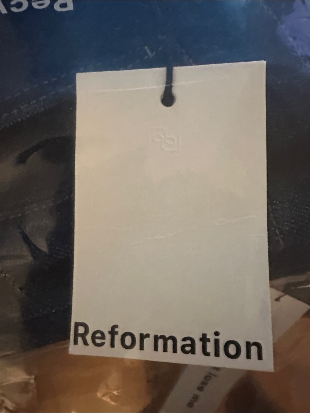 Reformation Dark Blue Wide Leg Jeans - Picture 7 of 7